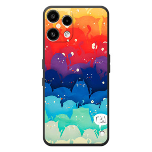 Силиконовый чехол с котиком для Nothing Phone (3a) Lite (Mew)