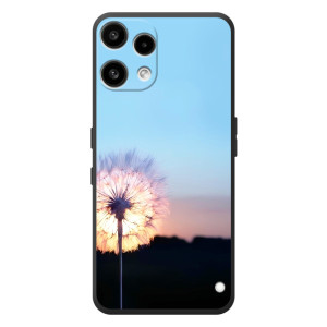 Силиконовый Чехол с одуванчиками на Nothing Phone (3a) Lite – Закат с одуванчиком