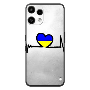 Силиконовый Чехол на Nothing Phone (3a) Lite (Я-Украина) – Украинская кардиограмма