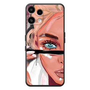 Силиконовый Чехол на Nothing Phone (3a) Lite с картинкой Стильных Девушек – Девушка и ресницы