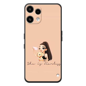 Силиконовый Чехол на Nothing Phone (3a) Lite с картинкой Стильных Девушек – С собакой