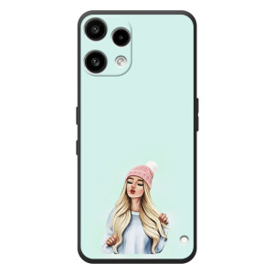 Силиконовый Чехол на Nothing Phone (3a) Lite с картинкой Стильных Девушек – В шапке
