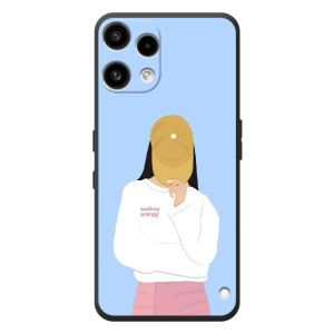 Силиконовый Чехол на Nothing Phone (3a) Lite с картинкой Стильных Девушек – Желтая кепка
