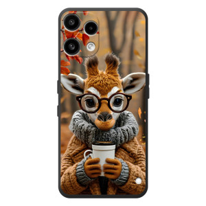 Печатный чехол «Зверята с кофе» для Nothing Phone (3a) Lite – Жираф с кофе