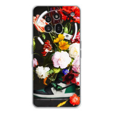 Бренднові Чохли для Nothing Phone (3a) Pro - (PREMIUMPrint) (Nike цветы)