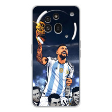 Чехлы для Nothing Phone (3a) Pro (Leo чемпион) (AlphaPrint) (Месси с кубком)