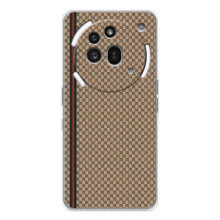 Чехлы ГУЧЧИ для Натинг Фон (3а) Про (AlphaPrint) (Гуччи полоса)