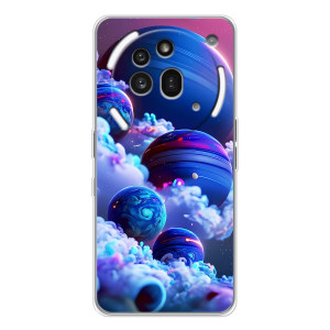 Чехлы КОСМОС для Nothing Phone (3a) Pro – Синие планеты