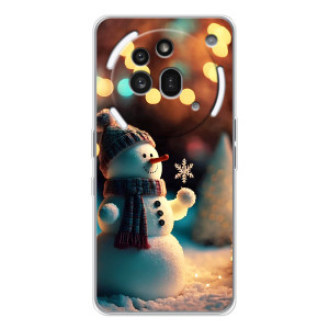 Чехлы на Новый Год Nothing Phone (3a) Pro – Снеговик праздничный