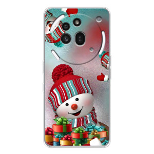 Чехлы на Новый Год Nothing Phone (3a) Pro – Снеговик в шапке