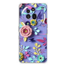 Чохли з квітами для Nothing Phone (3a) Pro (VPrint) (Дизайн квітів)
