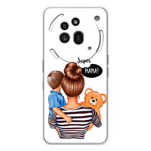 Чехол с печатью для Nothing Phone (3a) Pro - (Мама с ребенком) (AlphaPrint)