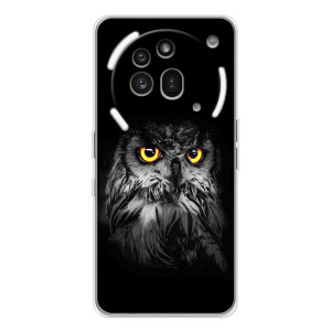 Чохли з принтом СОВИ для Nothing Phone (3a) Pro – Сова на чорному