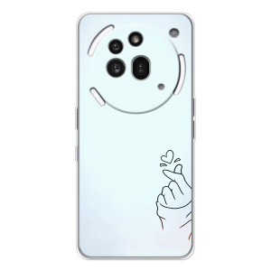 Чехлы (Знак сердечка) на Nothing Phone (3a) Pro – Сердце на голубом