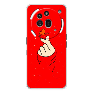 Чехлы (Знак сердечка) на Nothing Phone (3a) Pro – Сердце на красном