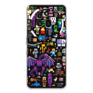 Чехол майнкрафт для Nothing Phone (3a) Pro – Все персонажи