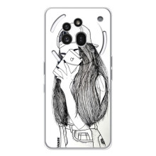 Чехол с печатью для Nothing Phone (3a) Pro - (Мода) (AlphaPrint) (Фото девочки)