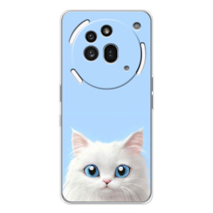 Чехол на тематику: Коты для Nothing Phone (3a) Pro – Белый кот