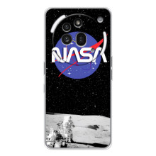 Силіконовый бампер з принтом "Наса" на Nothing Phone (3a) Pro – Nasa на місяці