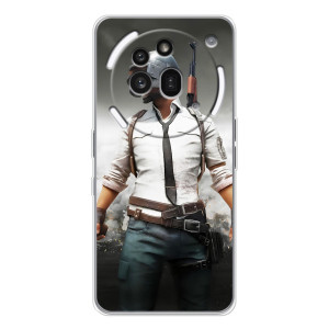 Силиконовый чехол с картинкой "Герой Pubg" на Nothing Phone (3a) Pro (Пабг)