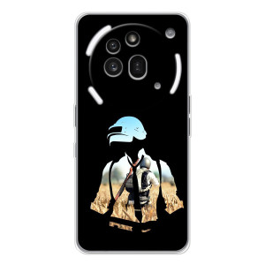 Силиконовый чехол с картинкой "Герой Pubg" на Nothing Phone (3a) Pro (Пубг мен)