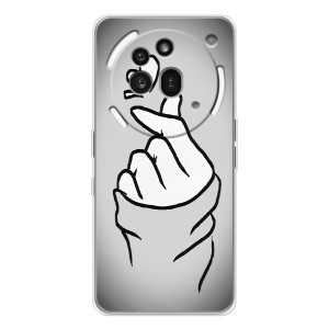 Чохол з принтом для Nothing Phone (3a) Pro (AlphaPrint - Знак сердечка)