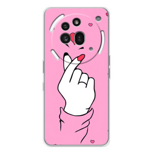 Чохол з принтом для Nothing Phone (3a) Pro (AlphaPrint - Знак сердечка)