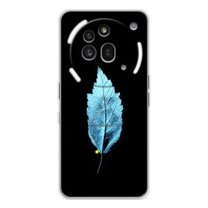 Чохол з картинками на чорному фоні для Nothing Phone (3a) Pro – Листя