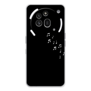 Чохол з картинками на чорному фоні для Nothing Phone (3a) Pro – Ноти