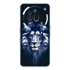 Чехол с картинкой на Nothing Phone (3a) Pro – Лев - синий
