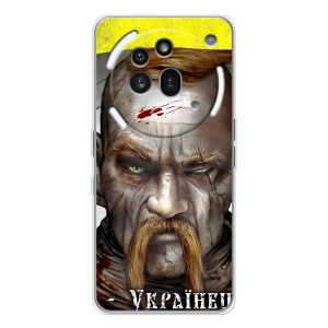Чехол с картинкой (Патриотический КОЗАК) на Nothing Phone (3a) Pro – Одноглазый Козак
