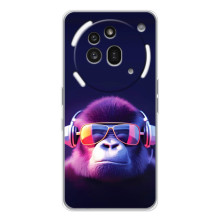 Чехол с Обезьянами Nothing Phone (3a) Pro - (AlphaPrint) (Стильная обезьяна)