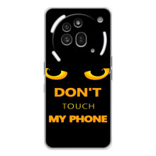 Чехол с Прикольным принтом на Nothing Phone (3a) Pro (Не трогай мой телефон)