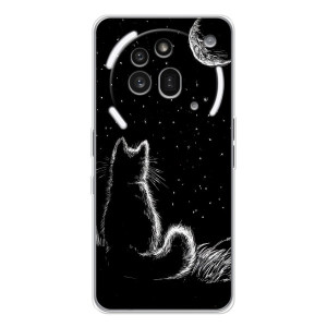 Чехол с принтом для Nothing Phone (3a) Pro (AlphaPrint) Модные коты