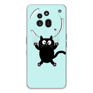 Чехол с принтом для Nothing Phone (3a) Pro (AlphaPrint) Модные коты