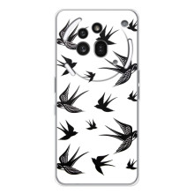 Чехол с птицами на Nothing Phone (3a) Pro (VPrint) – Ласточки