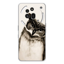 Чехол с птицами на Nothing Phone (3a) Pro (VPrint) – Сова