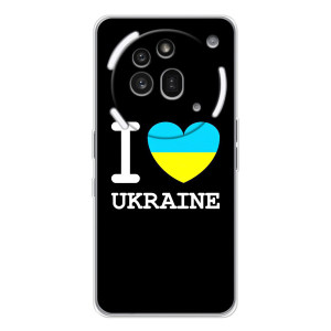 Чехол с Украинской символикой на Нотинг Фон (3а) Про – I Love Ukraine