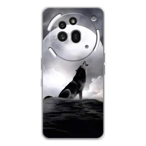 Чохол з Вовком на Nothing Phone (3a) Pro – Вовк і місяць