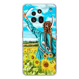 Чохол Стильні дівчата на Nothing Phone (3a) Pro – Дівчина на полі