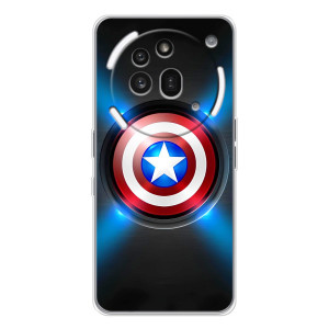 Чехол с Щитом Капитана Америки на Nothing Phone (3a) Pro – Яркий Щит Капитана