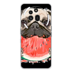 Чохол (ТПУ) Милі песики для Nothing Phone (3a) Pro – Смішний Мопс