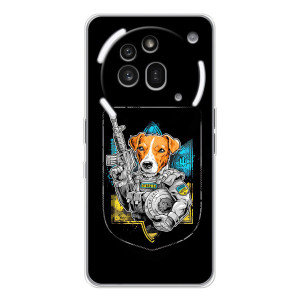 Чехол с принтом для Nothing Phone (3a) Pro – Патрон Воин