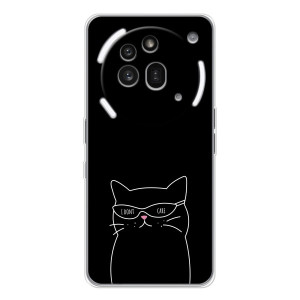 Чехол с рисунком кот на Nothing Phone (3a) Pro