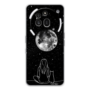 Чехол с рисунком кот на Nothing Phone (3a) Pro