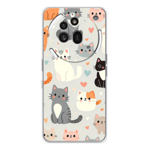Чехол с рисунком кот на Nothing Phone (3a) Pro