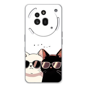 Чехол с рисунком кот на Nothing Phone (3a) Pro