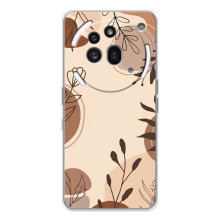 Чохол з квітковим принтом на Нотінг Фон (3а) Про (Коричневі квіти)