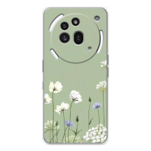 Чохол з квітковим принтом на Нотінг Фон (3а) Про (Квіти на зеленому)