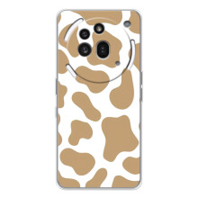 Чохол з принтом корови на Нотінг Фон (3а) Про (Бежевий принт)